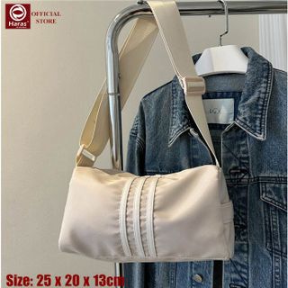 Túi đeo chéo, túi thể thao, túi trống nhỏ gọn nam nữ chất liệu chống thấm nước HARAS HR366