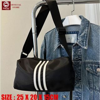 Túi đeo chéo, túi thể thao, túi trống nhỏ gọn nam nữ chất liệu chống thấm nước HARAS HR366