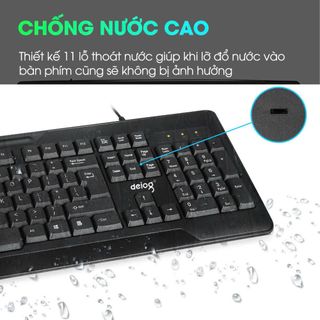 COMBO PHÍM CHUỘT CÓ DÂY CHÍNH HÃNG DEIOG DY-813S