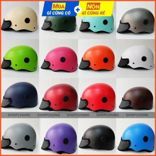 Mũ Bảo Hiểm CMR204 Đủ Màu Có Lỗ Thông Gió FreeShip - Sơn Màu Đúng Chuẩn