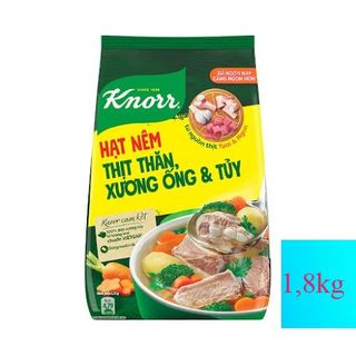 Hạt Nêm Thịt thăn, Xương ống, Tủy KNORR gói 1,8 kg Thùng 5 gói