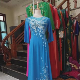 Áo Dài 4 tà Dự Tiệc-Ngồi Sui mẫu mới lên