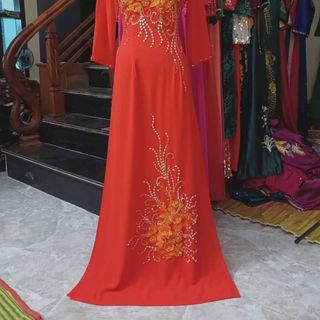 Áo Dài 4 tà Dự Tiệc-Ngồi Sui mẫu mới lên