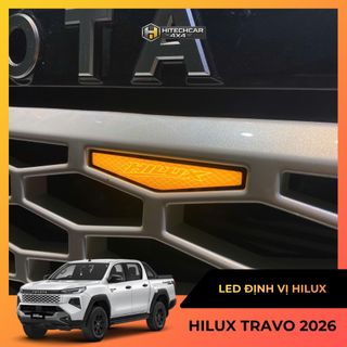 Đèn LED Định Vị Mặt CaLang Hilux Travo 2026 HitechCar4x4 Bộ 4 Đèn Vàng Cam Chuẩn Form Zin Cao Cấp