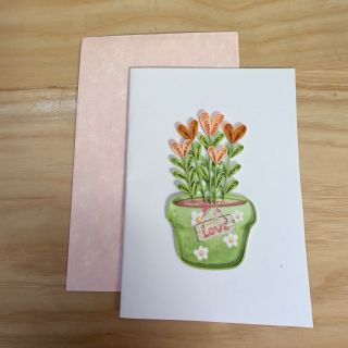 Thiệp giấy xoắn quilling 8.5cmx12cm