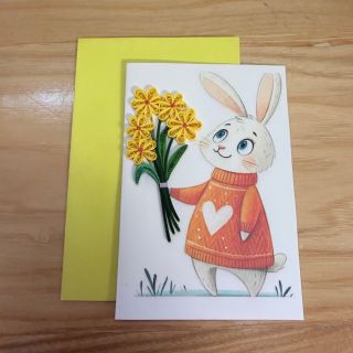 Thiệp giấy xoắn quilling 8.5cmx12cm