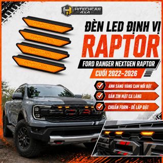 Đèn LED Định Vị Mặt CaLang Ford Ranger Nextgen Raptor Cuối 2022-2026 HitechCar4x4 Gắn Zin 4 Đèn Vàng