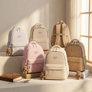 🧸 BALO A6106 – THIẾT KẾ CARO PASTEL SIÊU ĐẸP, ĐI HỌC HAY ĐI CHƠI ĐỀU HỢP!