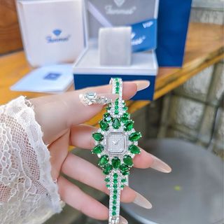 ĐỒNG HỒ NỮ CHÍNH NGẠCH FUNMEI F2174 MẶT VUÔNG ĐÍNH CZ FULLBOX HOÁ ĐƠN