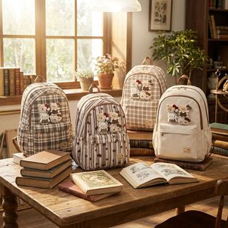 🎒 BALO A1018 – HỌA TIẾT CARO GẤU HOT TREND, ĐEO LÊN LÀ XINH!
