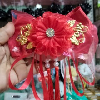 Kẹp tóc nơ hoa tua rua đẹp dễ thương