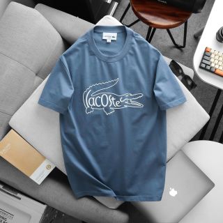 T-shirt La.cos.te baáic  Chất áo cotton 4c mềm mịn, mát lạnh. Bo cổ đồng màu mềm mại. Logo in .