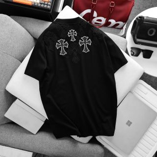 Mẫu Chrome Hearts logo thêu sắc nét.  chất cotton co giãn tốt dày dặn,mền mịn mát.