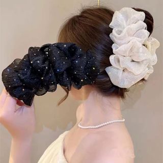 KẸP TÓC VOAN PHỒNG ĐÍNH ĐÁ LẤP LÁNH