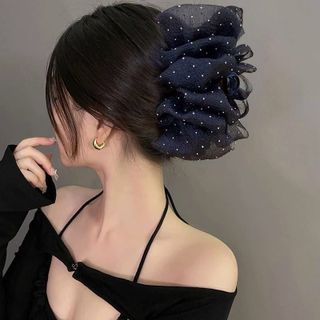 KẸP TÓC VOAN PHỒNG ĐÍNH ĐÁ LẤP LÁNH