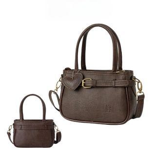 🤎 TÚI XÁCH NỮ WHERA48 MINI DA PU CAO CẤP, TẶNG KÈM CHARM TIM CỰC XINH