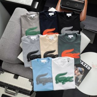 T-shirt La.cos.te in phồng.  Chất áo cotton 4c mềm mịn, mát lạnh.