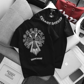 Mẫu áo thun CHROME HEARTS. Logo chuẩn , in phồng.