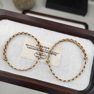 Vòng tay Ngũ Sắc Vàng Ánh Kim 1.5 mm size Trẻ Em, Vòng tay Phong Thủy bán đủ size, đủ màu