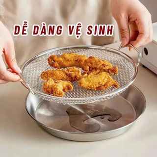 SET KHAY KÈM VỈ LƯỚI LỌC DẦU 22CM