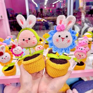 **CHẬU HOA LEN MINI SIÊU CƯNG**