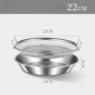 SET KHAY KÈM VỈ LƯỚI LỌC DẦU 22CM