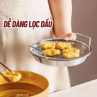 SET KHAY KÈM VỈ LƯỚI LỌC DẦU 22CM