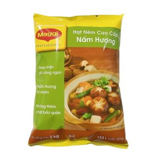 Hạt nêm Chay Nấm Hương Maggi túi 2kg Thùng 6 túi