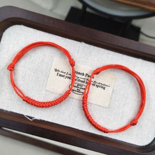 Vòng tay dây Tim đỏ thắt 18 nút Kim Cang Tay, Chân. Vòng tay Phong Thủy abns đủ size, đủ màu