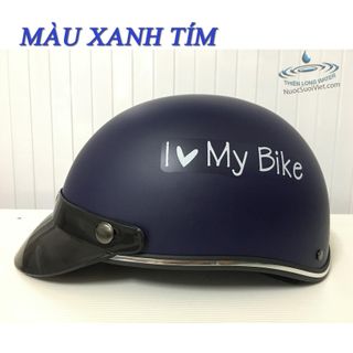 I Love My Bike Half Helmet - Quality Thai Style Helmet for Men and Women