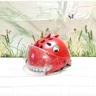 Mũ / Nón bảo hiểm trẻ em 2-4 tuổi( dưới 25kg) họa tiết khủng long dễ thương (vòng đầu 35-47cm/nặng400g )