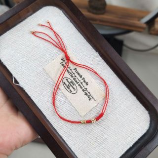 Vòng tay dây Tim đỏ thắt 18 nút Kim Cang Tay, Chân. Vòng tay Phong Thủy abns đủ size, đủ màu