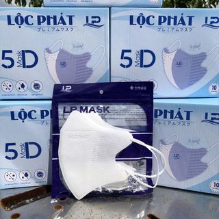 HỘP 100 KHẨU TRANG 5D LỘC PHÁT