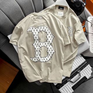 Mẫu áo thun MLB nam. Logo in phồng,  form unisex.