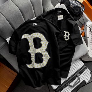 Mẫu áo thun MLB nam. Logo in phồng,  form unisex.