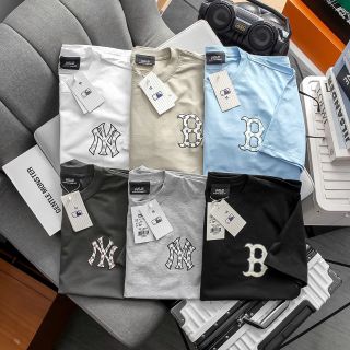 Mẫu áo thun MLB nam. Logo in phồng,  form unisex.