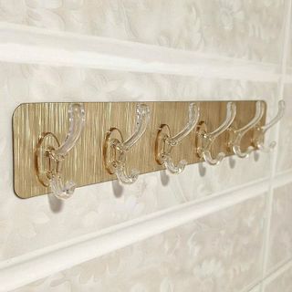 MÓC DÁN TƯỜNG NHÔM 6 MÓC SIÊU DÍNH