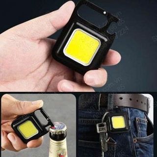 ĐÈN PIN MÓC KHOÁ COB MINI SẠC USB ĐA NĂNG