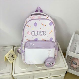 🎒 BALO THỜI TRANG A0532 – HOT TREND HỌA TIẾT BREAD SIÊU ĐÁNG YÊU!