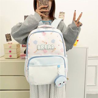 🎒 BALO THỜI TRANG A0532 – HOT TREND HỌA TIẾT BREAD SIÊU ĐÁNG YÊU!