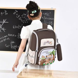 🎒 BALO CHỐNG GÙ MÃ A211 – CAPYBARA SIÊU CUTE 🎒