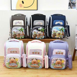 🎒 BALO CHỐNG GÙ MÃ A211 – CAPYBARA SIÊU CUTE 🎒