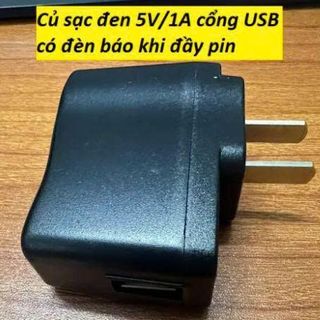 CỐC SẠC 5V 1A CỔNG USB CÓ ĐÈN BÁO SẠC