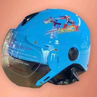 Mũ bảo hiểm nửa đầu cho bé trai, gái 5, 6, 7, 8, 9 tuổi hình siêu nhân, công chúa Bktec cao cấp Helmet