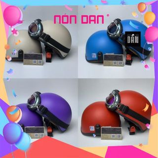 [Rẻ Số Zách] Mũ Bảo Hiểm Nửa Đầu Kèm Kính UV - Trọn Bộ Màu