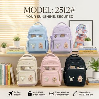 BALO A2512 – THIẾT KẾ DỄ THƯƠNG, PHỐI MÀU PASTEL SIÊU CUỐN!