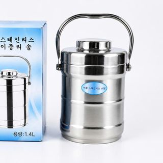 CÀ MEN GIỮ NHIỆT INOX 1.4L CÓ QUAI XÁCH