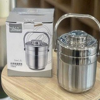 CÀ MEN GIỮ NHIỆT INOX 1,3L CÓ QUAI XÁCH (T60)