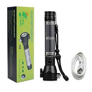 ĐÈN PIN NĂNG LƯỢNG MẶT TRỜI ĐA NĂNG T09 SẠC USB SIÊU SÁNG