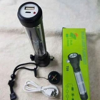 ĐÈN PIN NĂNG LƯỢNG MẶT TRỜI ĐA NĂNG T09 SẠC USB SIÊU SÁNG
